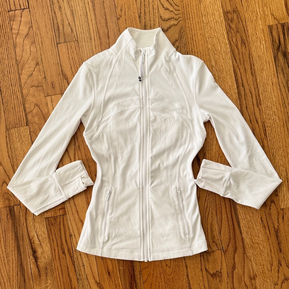 Lululemon White Zip-Up Jacket